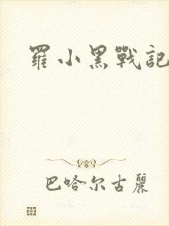 罗小黑战记小说