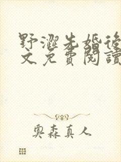 野涩先婚后爱全文免费阅读笔趣阁