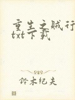 重生之贼行天下txt下载封面