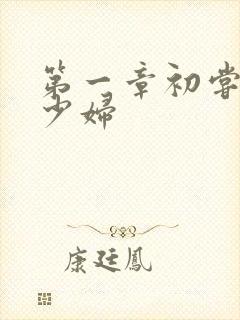 第一章初尝极品少妇