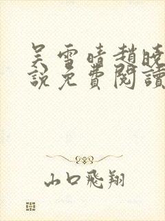 吴雪晴赵晓东小说免费阅读