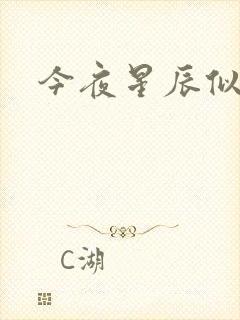 今夜星辰似你封面