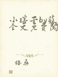 小瞎子by苏软全文免费阅读