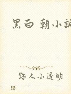 黑白 朝小诚