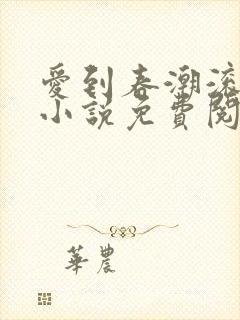 爱到春潮滚滚来小说免费阅读