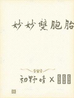 妙妙双胞胎封面