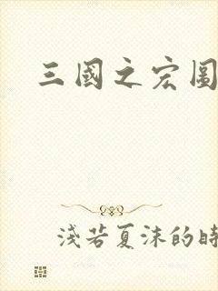 三国之宏图霸业封面