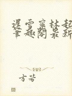 迟雪宁林起高谨笔趣阁最新章节更新