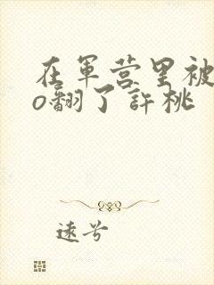 在军营里被cao翻了许桃