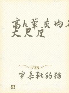 高h荤爽肉欲文大尺度