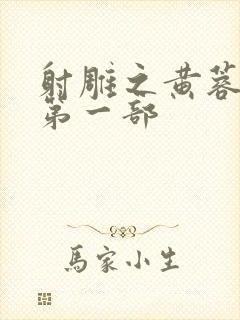 射雕之黄蓉新传第一部