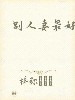 别人妻最好玩封面