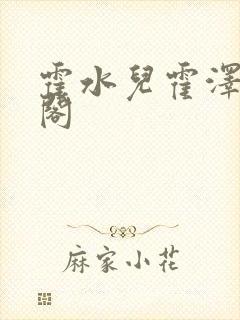 霍水儿霍泽笔趣阁封面