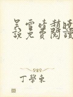 吴雪晴赵晓东小说免费阅读