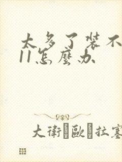 太多了装不下h11怎么办