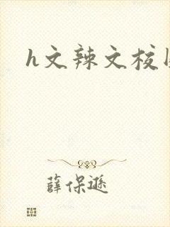 h文辣文校园封面