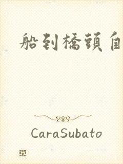 船到桥头自然沉