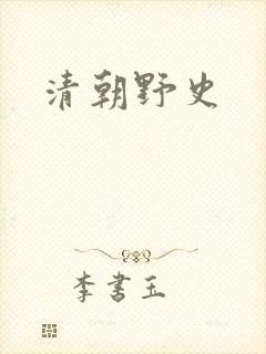 清朝野史