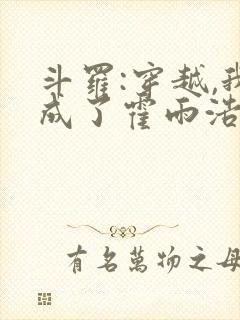 斗罗:穿越,我成了霍雨浩 懒很狠