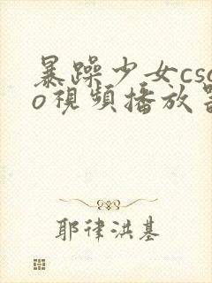 暴躁少女csgo视频播放器推荐