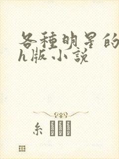 各种明星的综艺h版小说