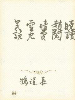 吴雪晴赵晓东小说免费阅读