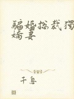 骗婚总裁独宠小娇妻