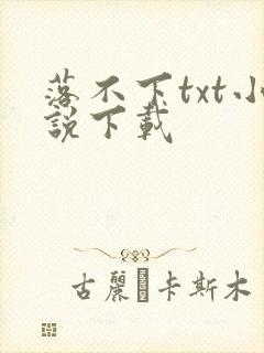 落不下txt小说下载