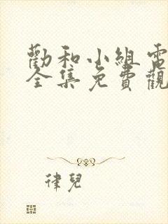 劝和小组电视剧全集免费观看