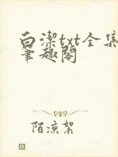 白洁txt全集笔趣阁