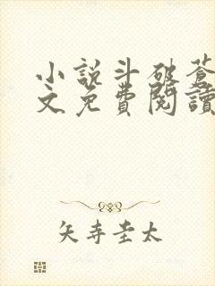 小说斗破苍穹全文免费阅读无删减