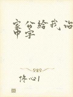 家公给我治疗5中字封面