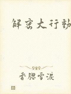 解密大行动