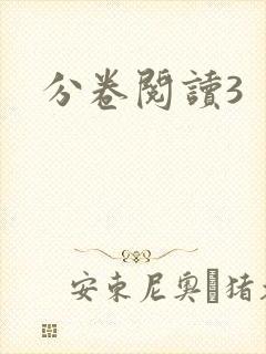 分卷阅读3