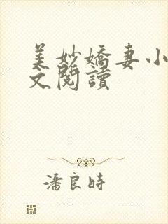 美妙娇妻小说全文阅读