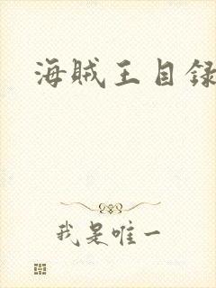 海贼王目录