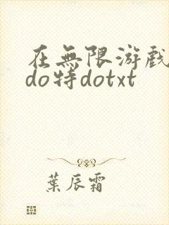 在无限游戏大里do特dotxt