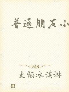 普通朋友小说封面