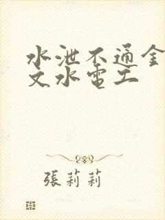 水泄不通金银原文水电工