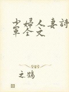 少妇人妻诗雨小军全文