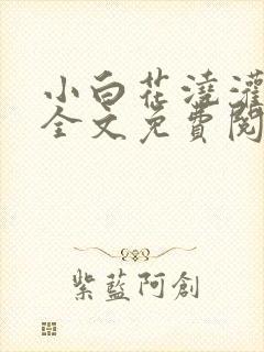 小白花浇灌日常全文免费阅读封面