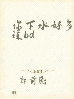 你下水好多下水道bd封面