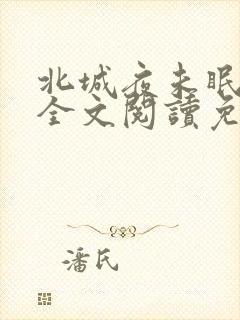 北城夜未眠小说全文阅读免费封面