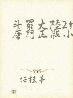 斗罗大陆2绝世唐门正版小说