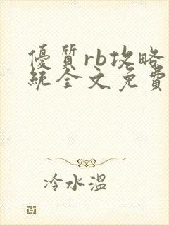 优质rb攻略系统全文免费阅读封面