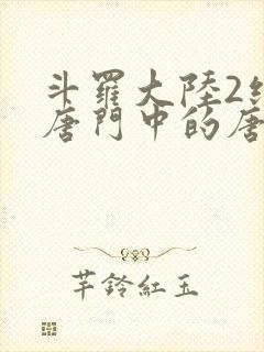 斗罗大陆2绝世唐门中的唐雅