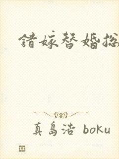 错嫁替婚总裁封面