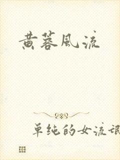 黄蓉风流封面