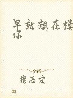 早就想在楼梯要你