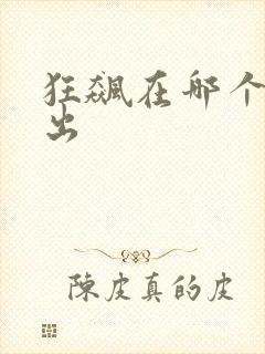 狂飙在哪个台播出